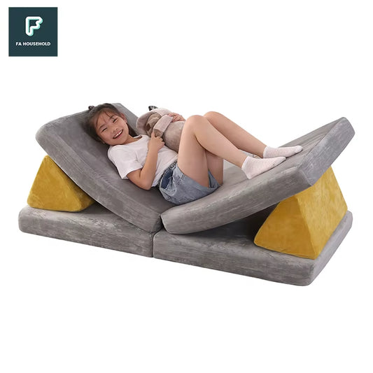 Discounts Wholesale Modular Convenient Memory Foam Safety Kids Soft Foam Play Couch